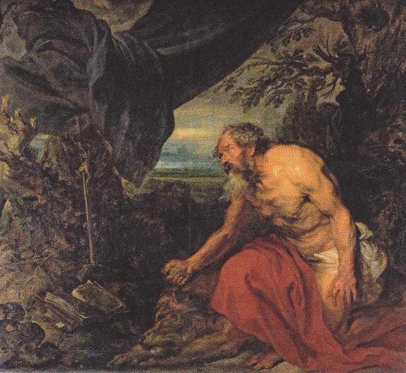 Anthony Van Dyck St Jerome oil painting image